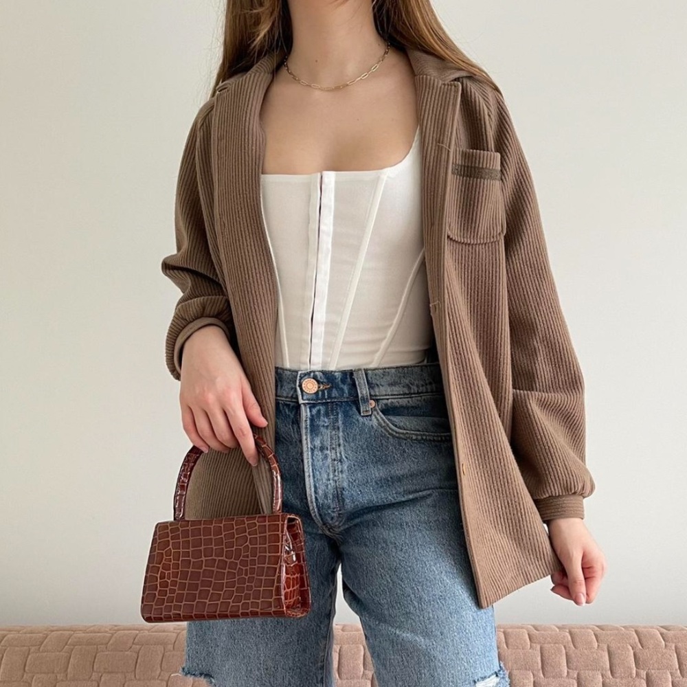 Vintage brown shacket
